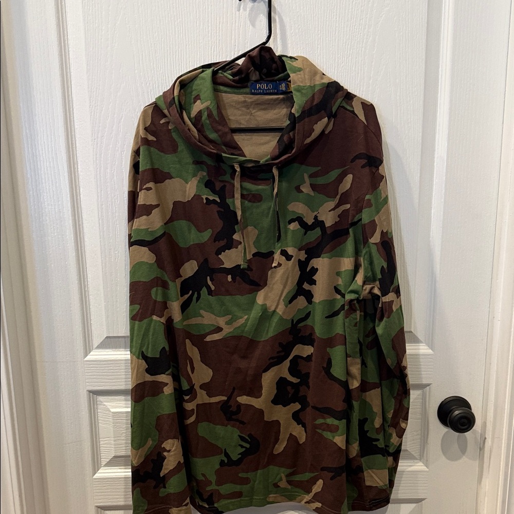 Ralph Lauren Camo Hoodie in Green and Brown